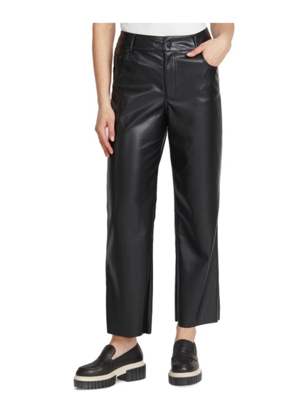 ☀️ Mexx ☀️ cropped black leather pants